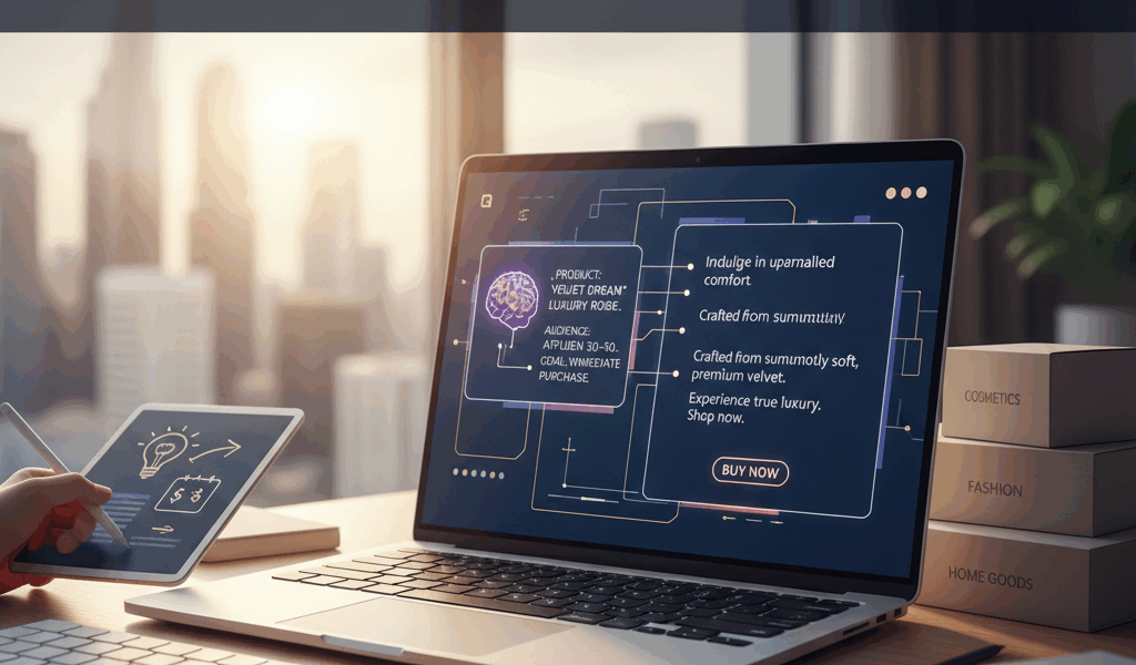Professional blog header image for article titled: The E-Commerce Writers Guide to Prompting AI for 