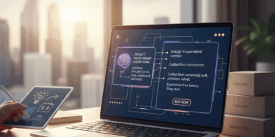 Professional blog header image for article titled: The E-Commerce Writers Guide to Prompting AI for