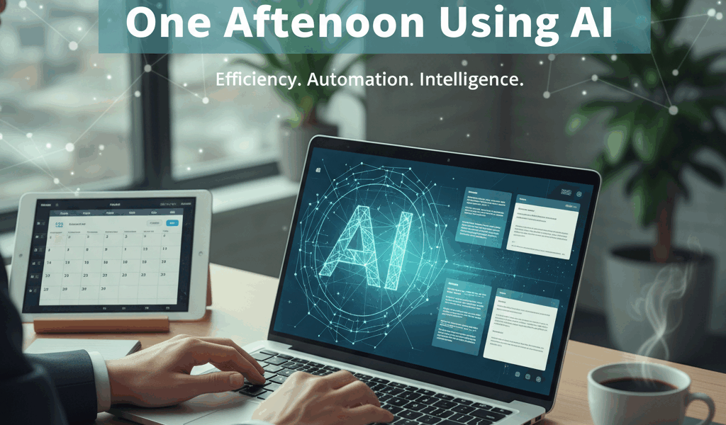 Professional blog header image for article titled: How I Write a Month of Email Newsletters in One A