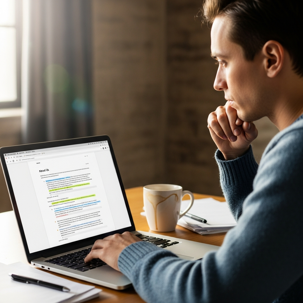 The About Page Framework That Sounds Human, Not AI